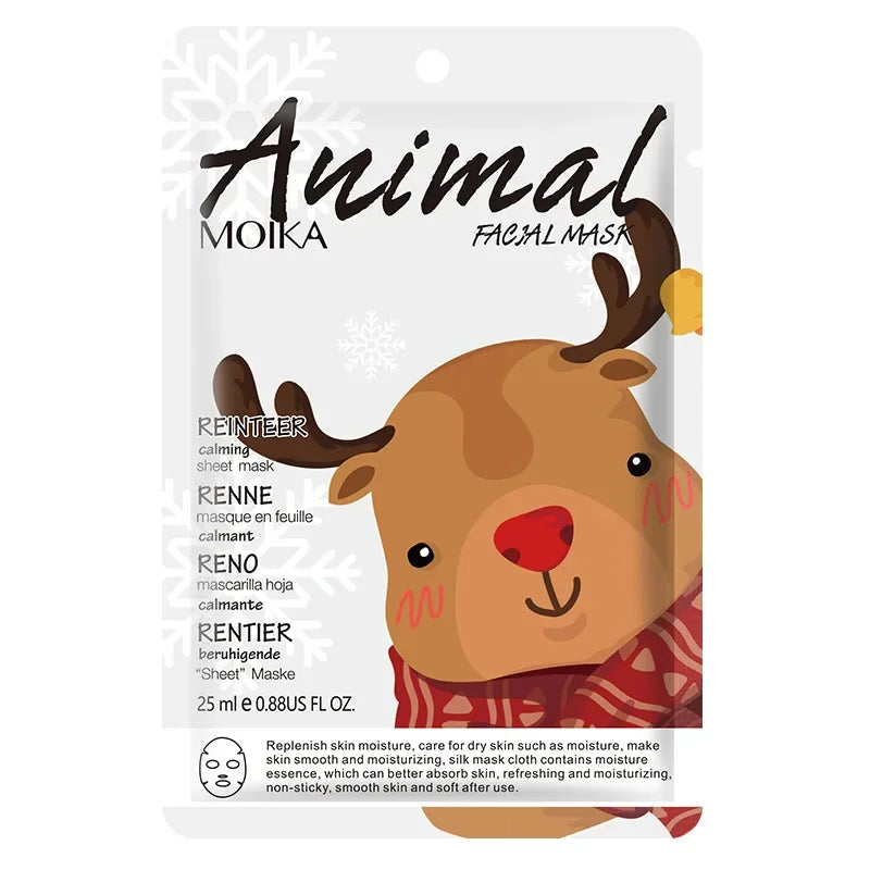 Animal Moisturizing Face Mask Set: Anti-Aging Collagen Hydration - Image 8