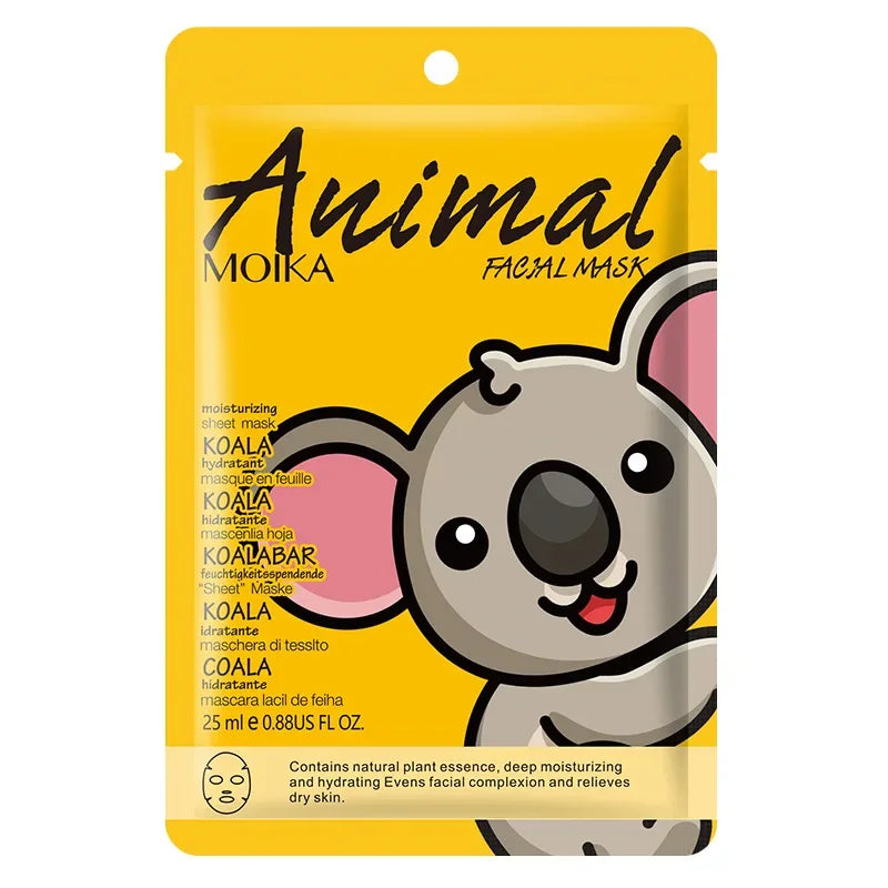 Animal Moisturizing Face Mask Set: Anti-Aging Collagen Hydration - Image 4
