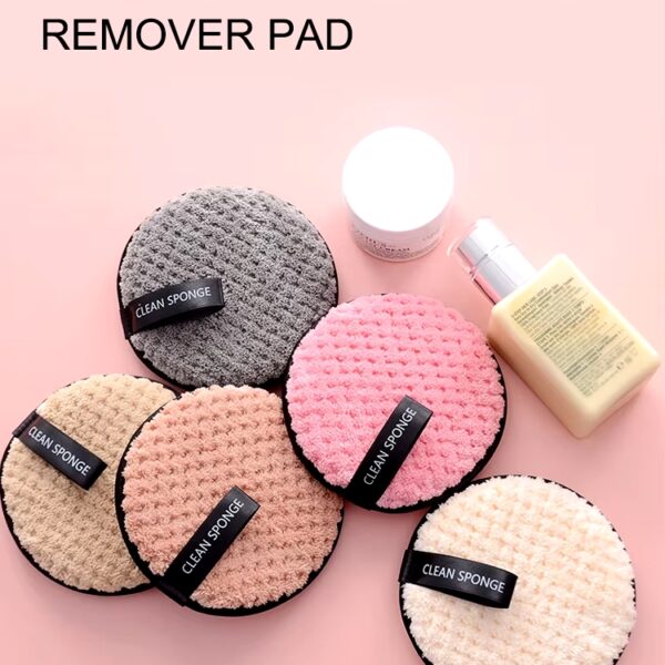 5Pcs Makeup Remover Microfiber Cotton Pad