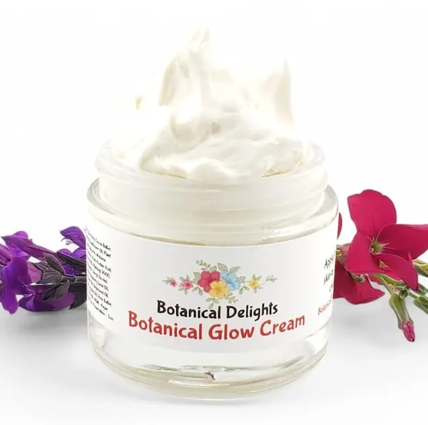 Botanical Glow Facial Cream, Luxury skincare with Niacinamide, Plant Stem Cells and Vitamin C