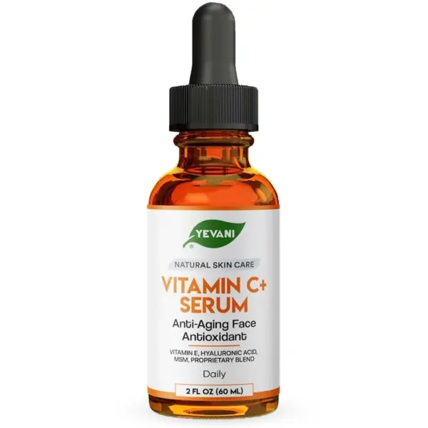 100% Pure Vitamin C Serum, Anti-Aging Face Serum with Hyaluronic Acid, Eye Area, Dark Spots, Anti-Aging, Fine Lines, Wrinkles, 2 FL OZ