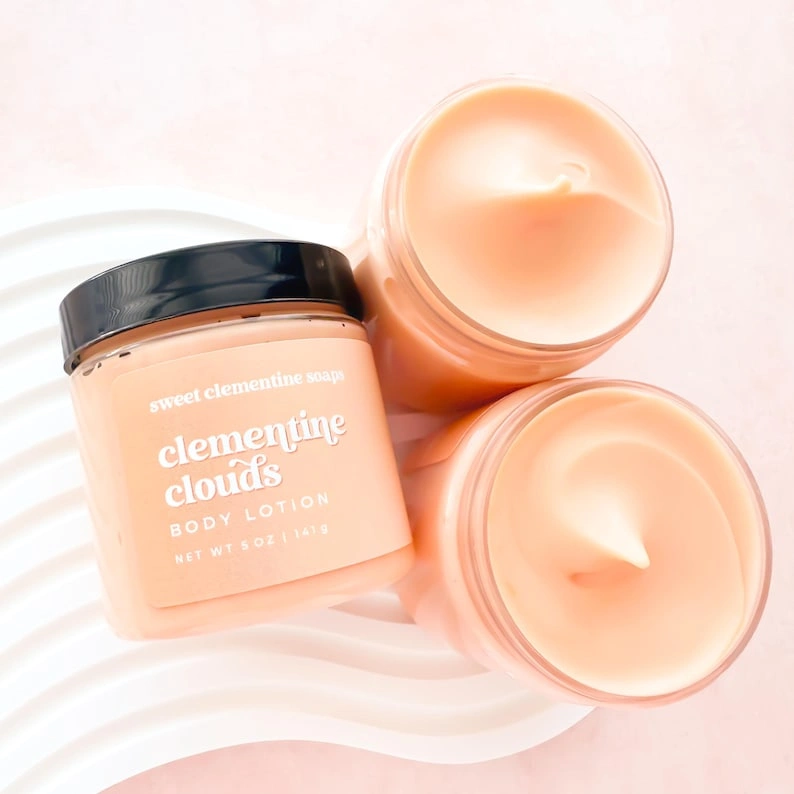 Clementine Clouds Body Lotion | Moisturizing Shea and Aloe Cream - Image 3