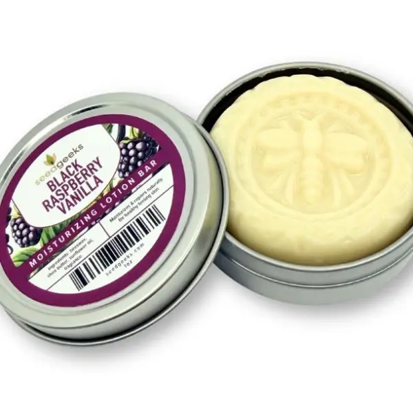 Black Raspberry Vanilla Lotion Bar – Shea Butter, Beeswax, Sunflower Oil