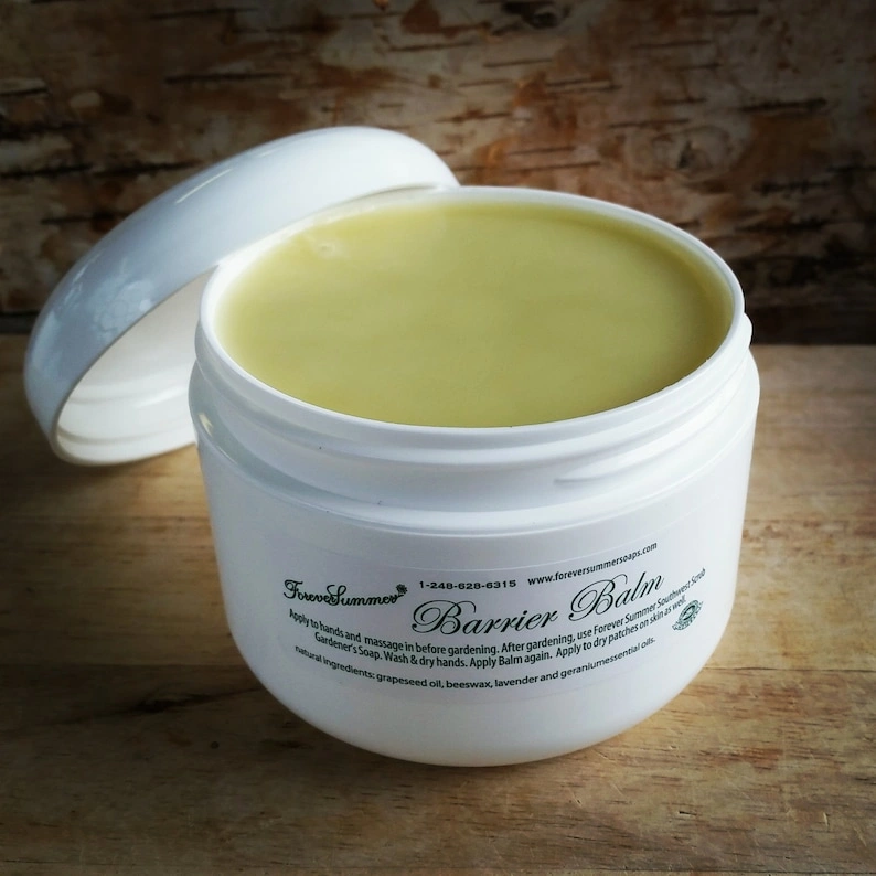 Barrier Balm: Natural Lavender Geranium Skin Moisturizer (4oz)