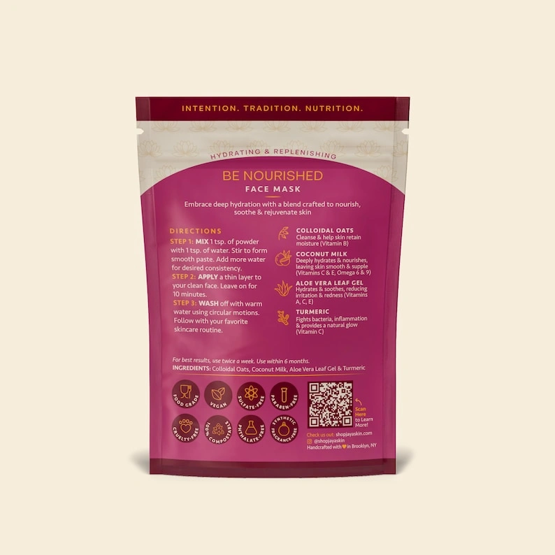 Hydrating Oat & Coconut Face Mask: Redness Relief for Sensitive Skin - Image 2